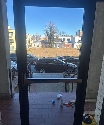 Door closure and panic bar repair in Reston VA